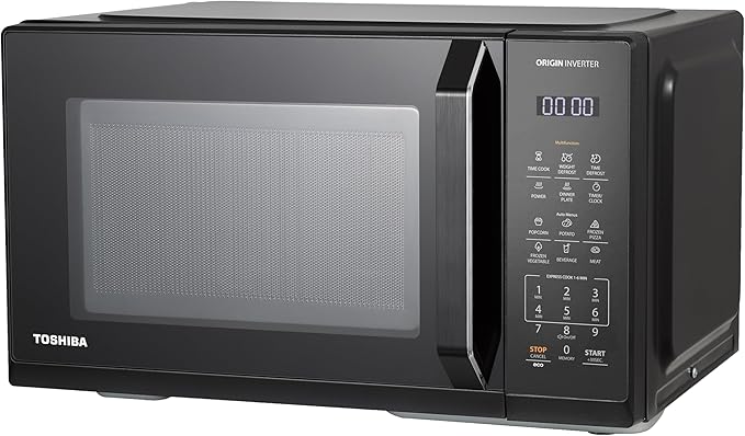 Toshiba Microwave 25 Liter 900W Inverter Solo Black (MW3-EM25PEI(BK))