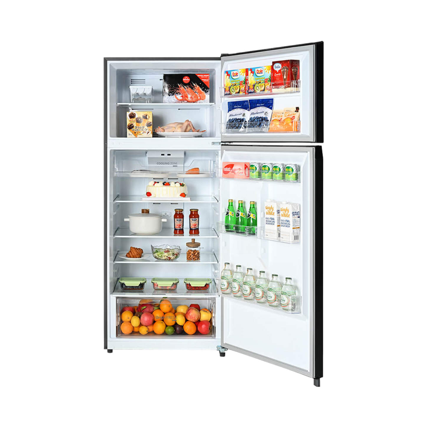 Toshiba Refrigerator 535 Liter Inverter Digital Display Stainless (GR-RT702WE-PMN(57))
