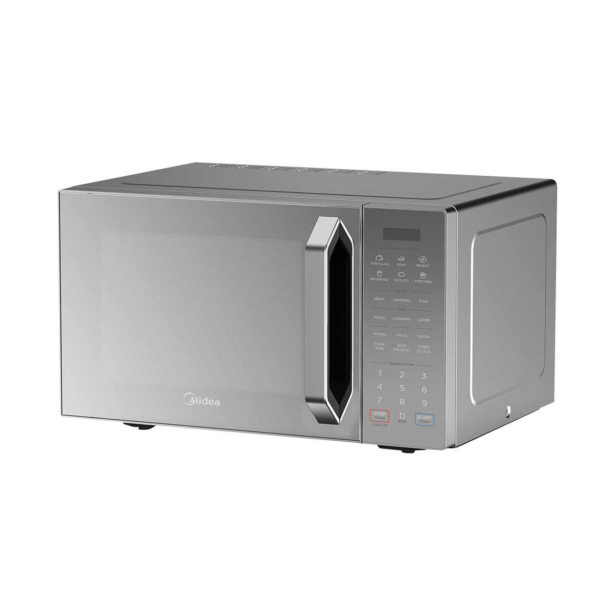 Midea 32L Grill Microwave Silver with Mirror 1000W (EG0P042MX-S)