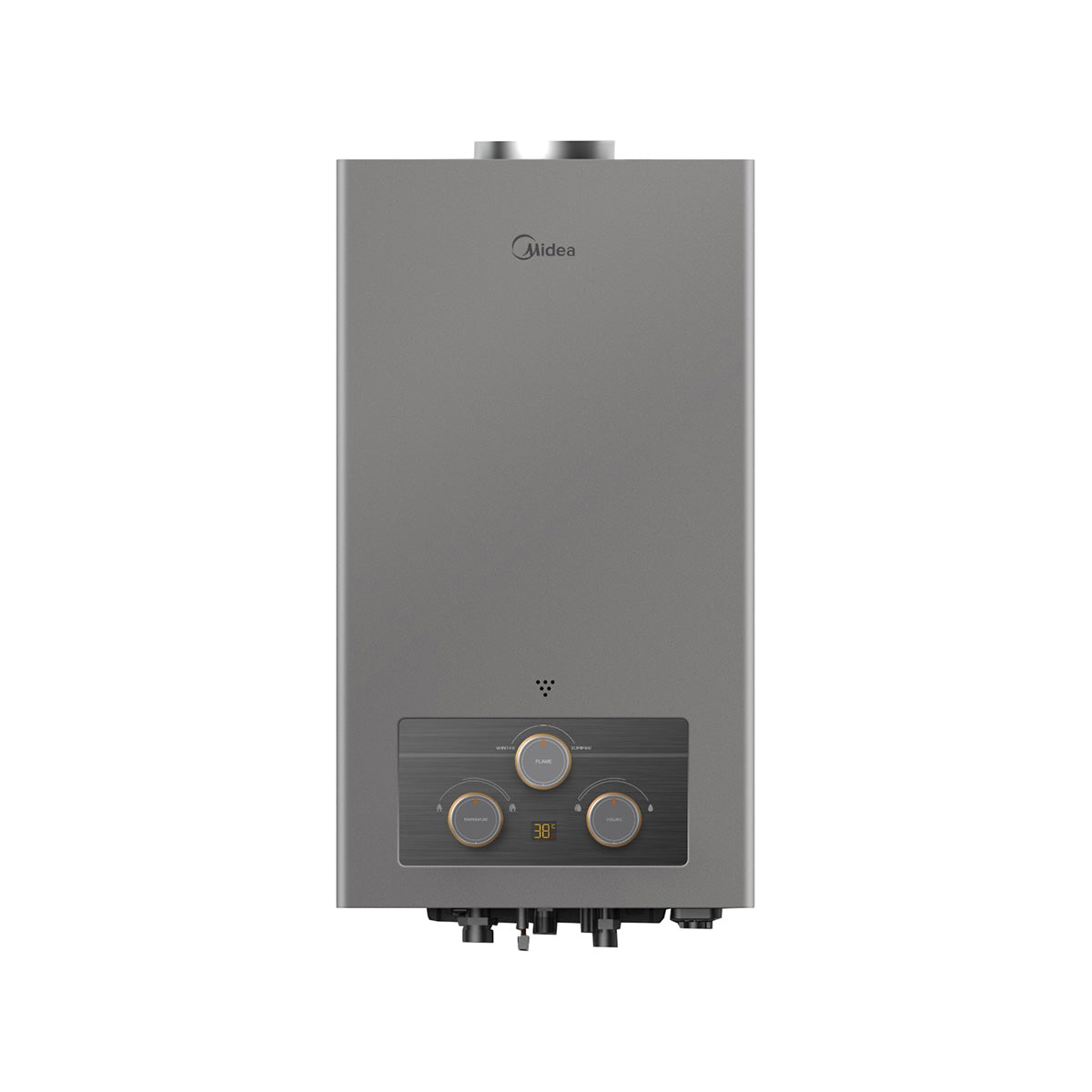 Midea Gas Water Heater 10 Liter Silver - Cylinder Gas (MGWH10-20MDLEG(S))