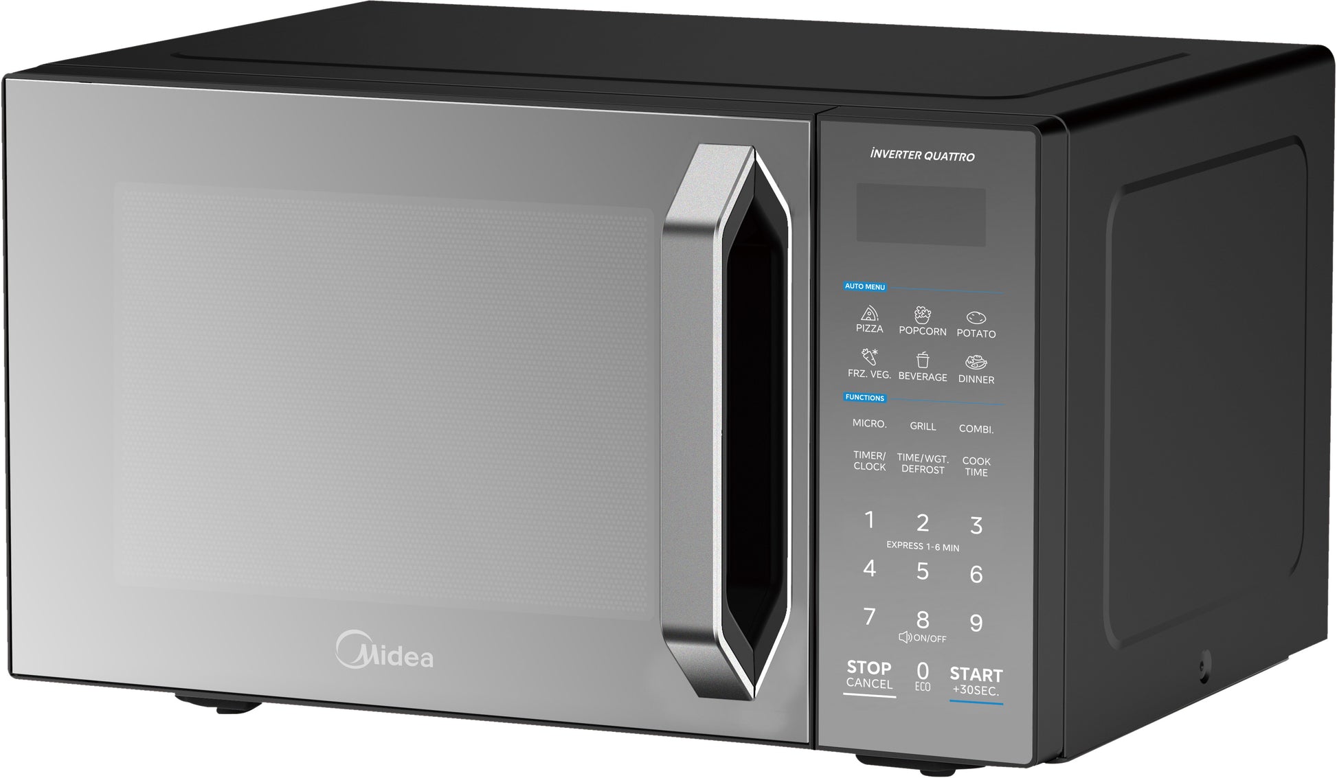 Midea 25L Grill Microwave Black with Mirror 900W (EG9P022MX-B)