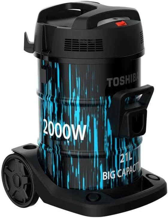 Toshiba Pail-Can Vacuum Cleaner 2000W with Blower Blue/Black (DR200ACME(B))