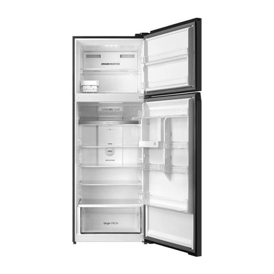 Toshiba Refrigerator 450 Liter Inverter Air Fall Cooling Platinum Silver Glass (GR-RT624WE-PGN(22))