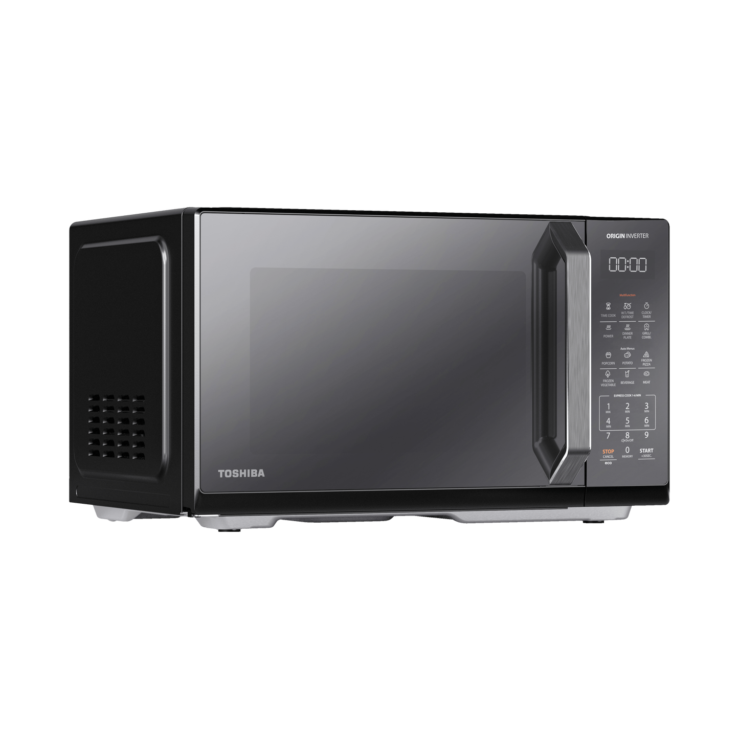 Toshiba Microwave 25 Liter 900W Inverter Grill Mirror Black (MW3-EG25PEI(BK))