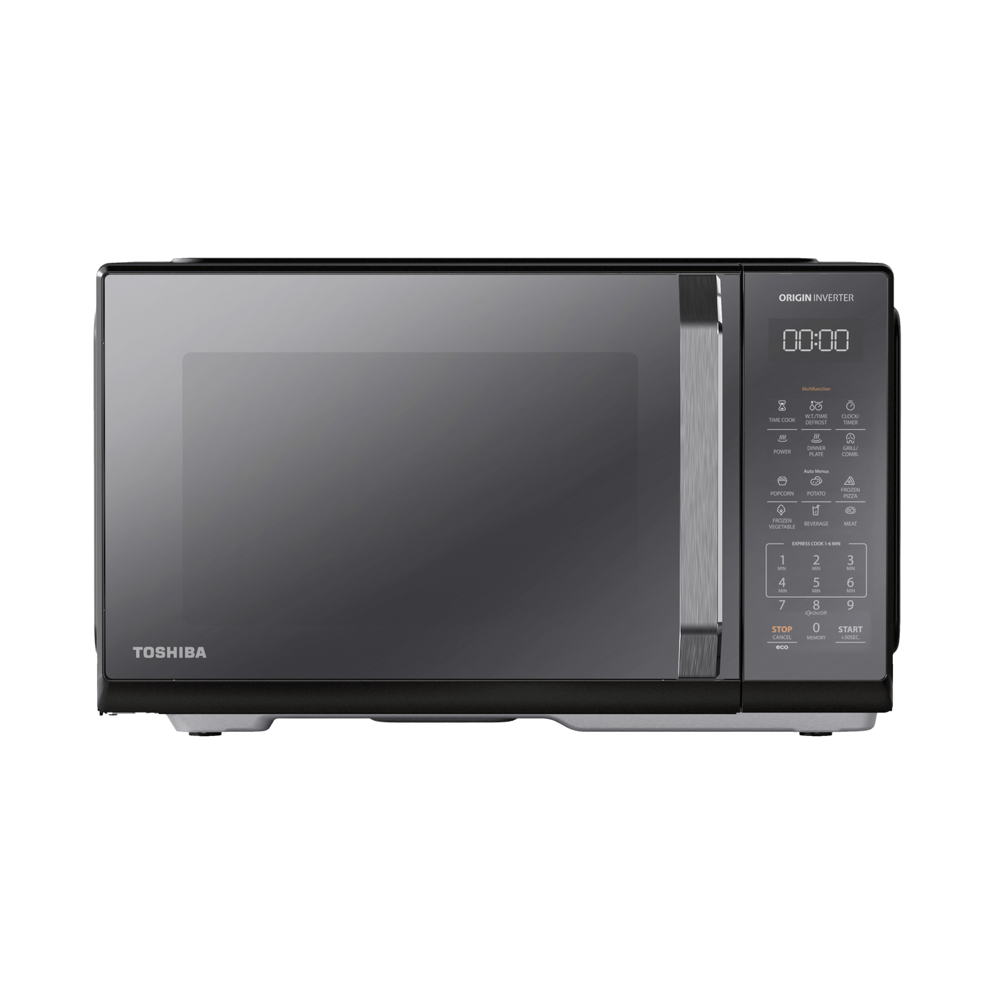 Toshiba Microwave 25 Liter 900W Inverter Grill Mirror Black (MW3-EG25PEI(BK))