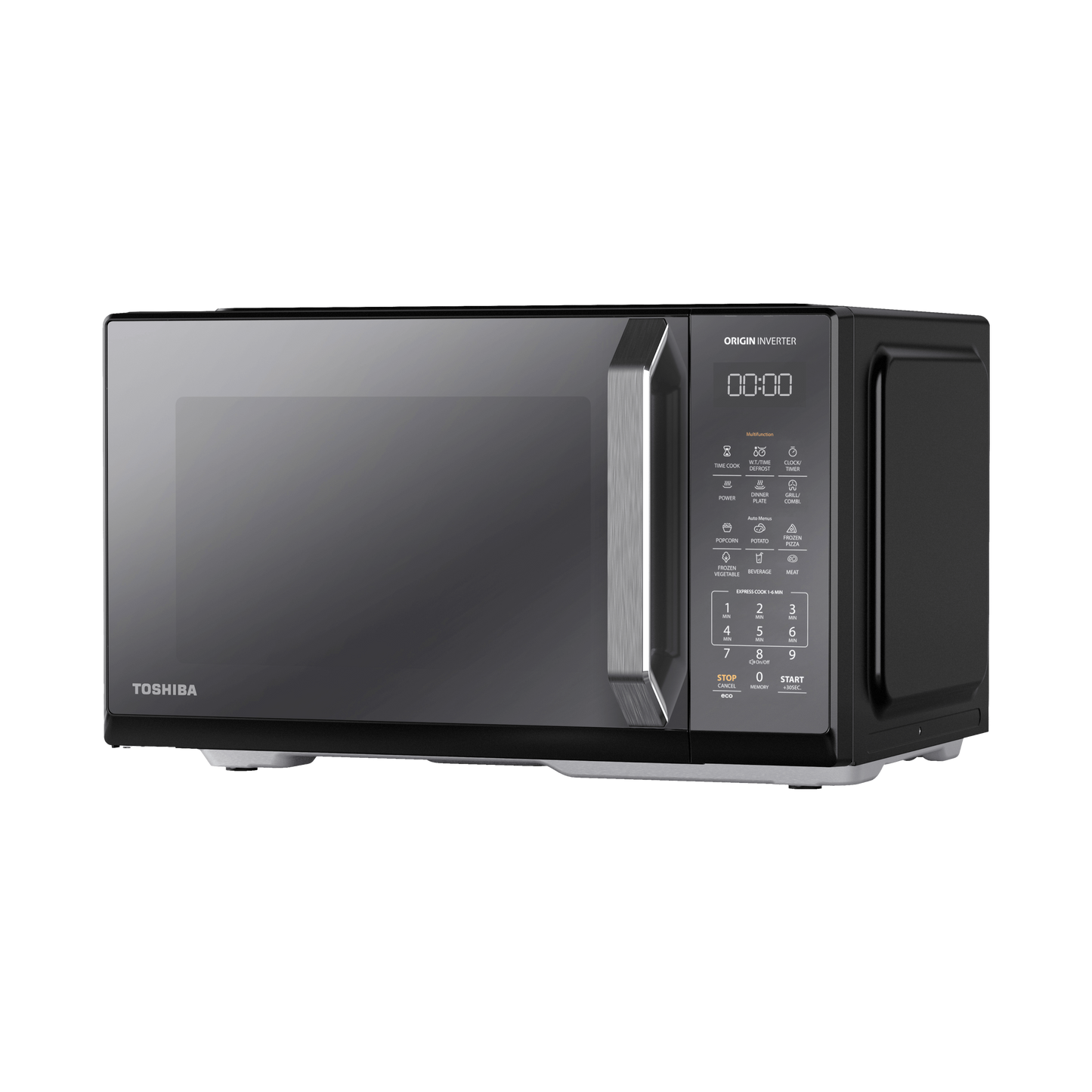 Toshiba Microwave 25 Liter 900W Inverter Grill Mirror Black (MW3-EG25PEI(BK))