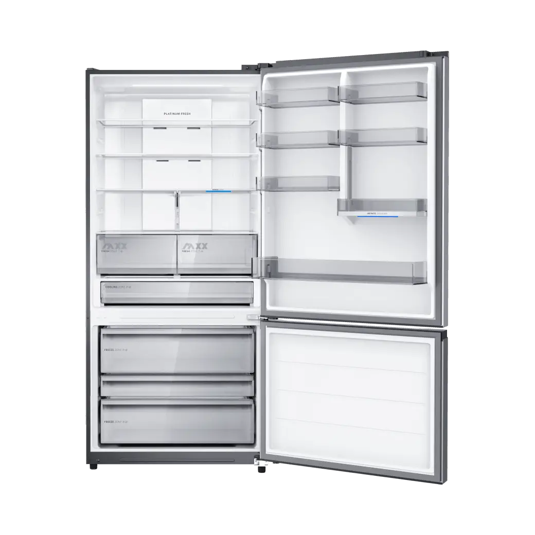 Midea 680 Liters Bottom Freezer Refrigerator - Quattro Inverter, Reversible Door, Digital Control (MDRB905FIN46D)