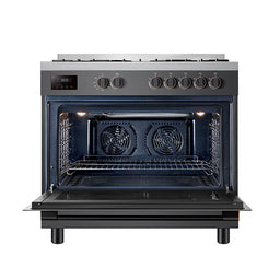 Toshiba 5 Burner Gas Cooking Range 90x60cm Stainless Steel (RLA1-90MG5GE(GMR)-SA)